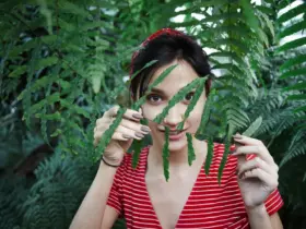 Maconha mulher calma