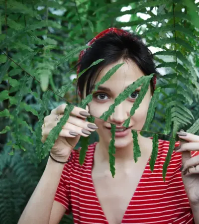 Maconha mulher calma