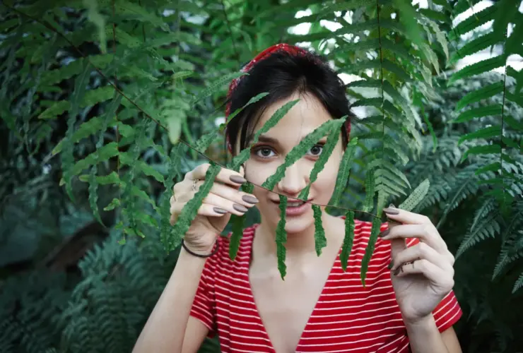 Maconha mulher calma